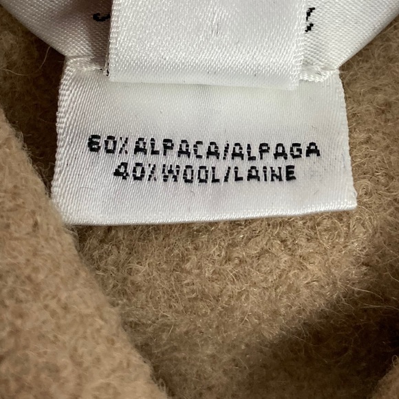 Talbots Petites Alpaca Blend Jacket in Camel Sz M - Picture 10 of 12
